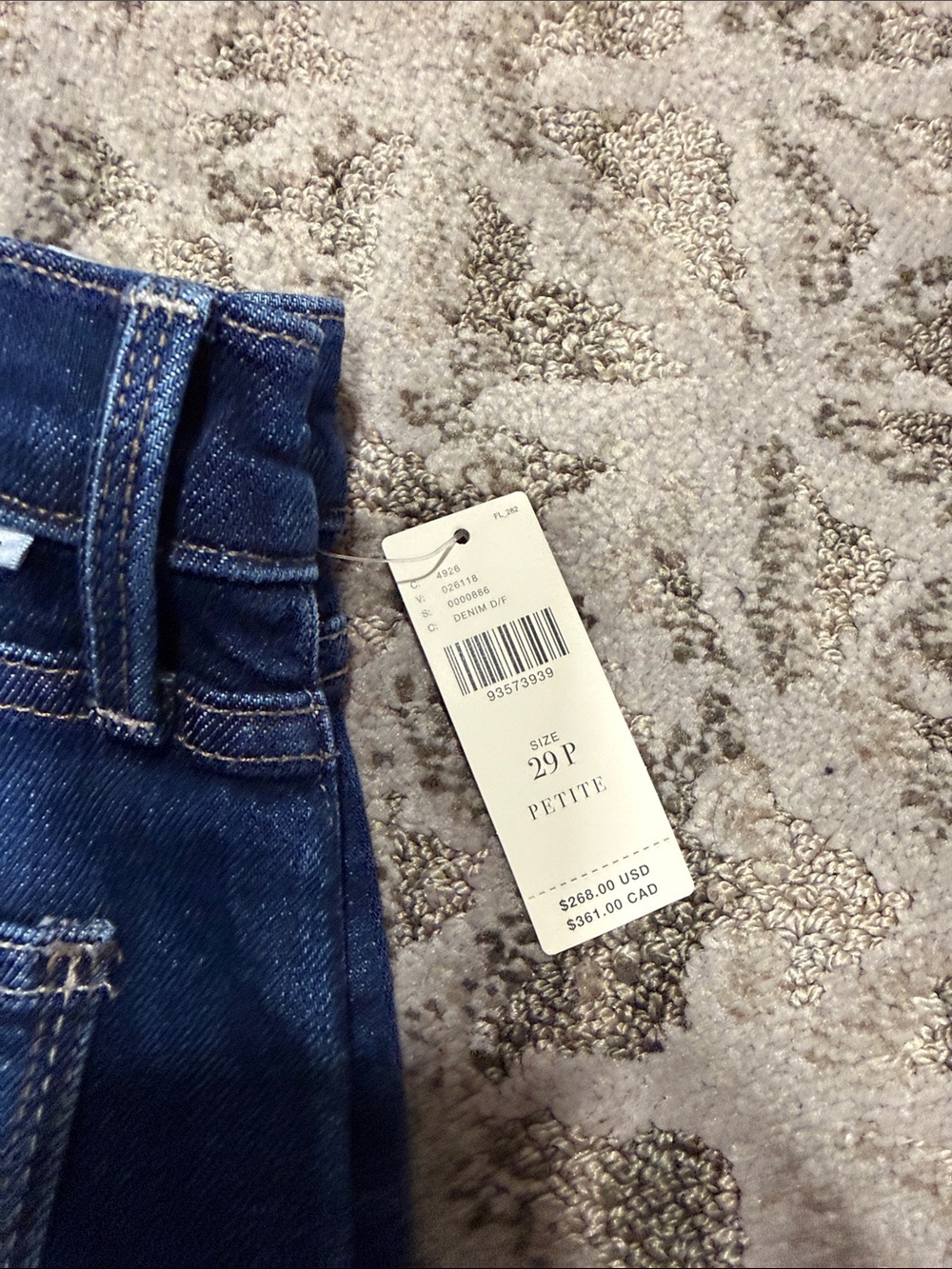 MOTHER Straight Leg Jeans in Medium Blue Wash - Picture 8 of 8
